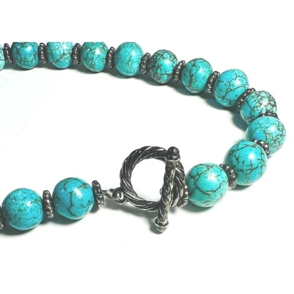 Blue‎ Bead Necklace 22